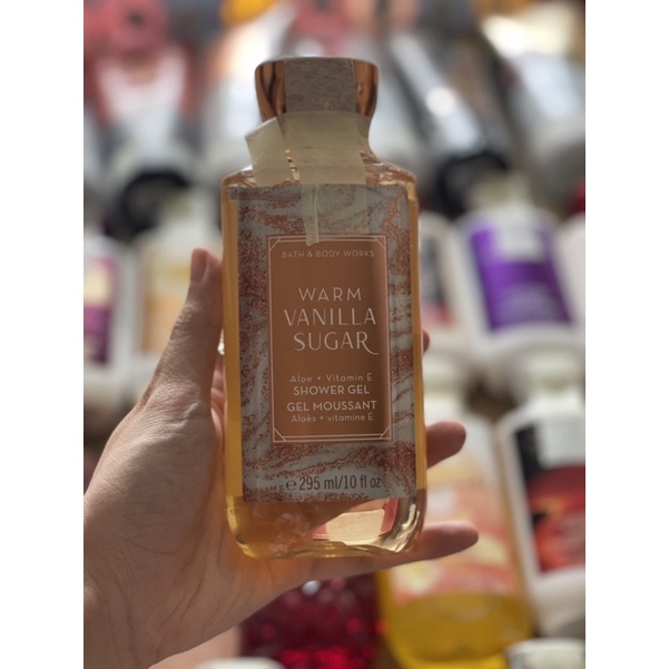 Bộ Sữa Tắm Lotion Xịt Thơm Hand Gel Dưỡng Mịn Da Toàn Thân Bath & Body Works - Warm Vanilla Sugar