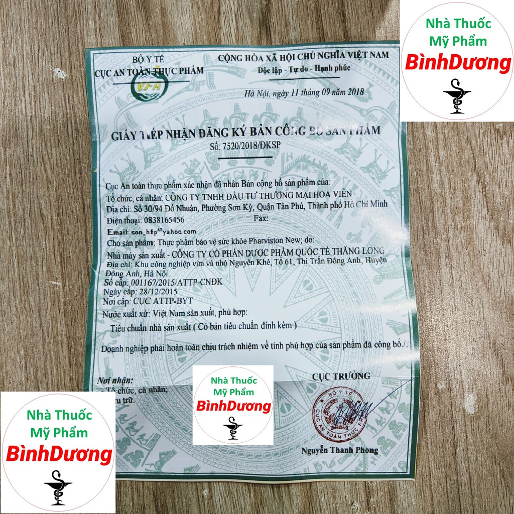 [Lẻ 1 viên] PharViston - Viên uống Tăng Sức Khỏe, Bồi Bổ Cơ Thể - Chiết xuất Nhân Sâm, Linh Chi  [CHÍNH HÃNG] - FreeShip | Thế Giới Skin Care