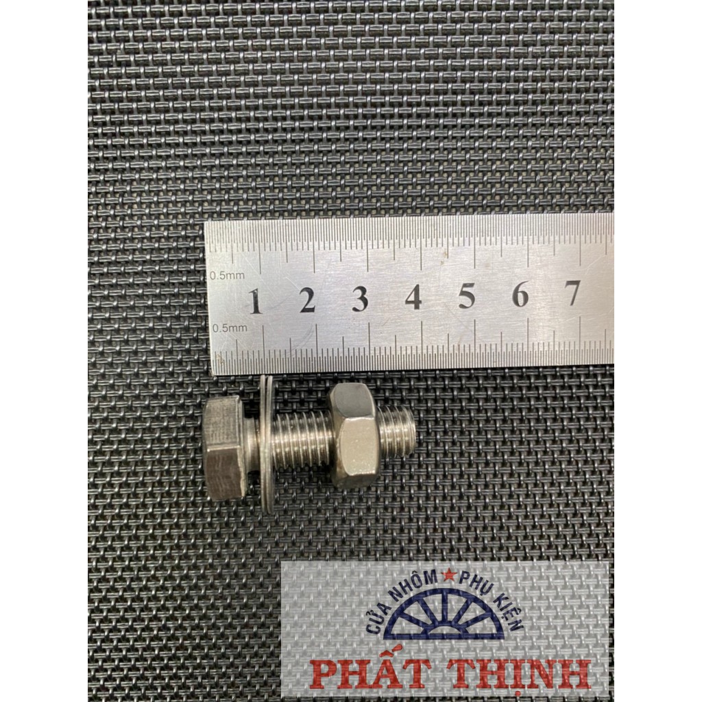 Bu lông inox 304 M10 x 25