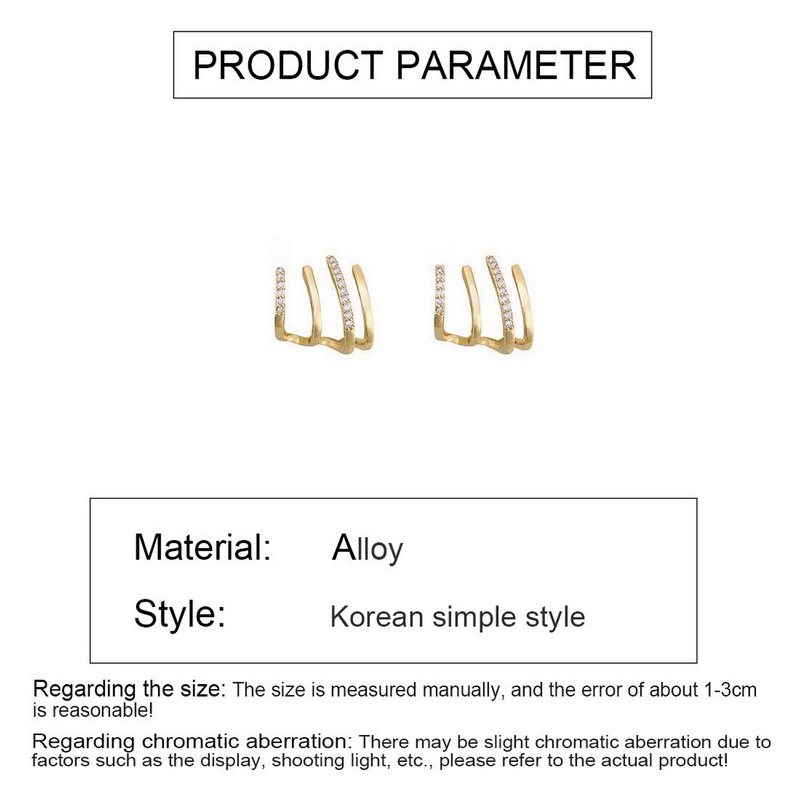 Bông Tai Đính Đá Zircon Thời Trang Hàn Quốc timetunnel