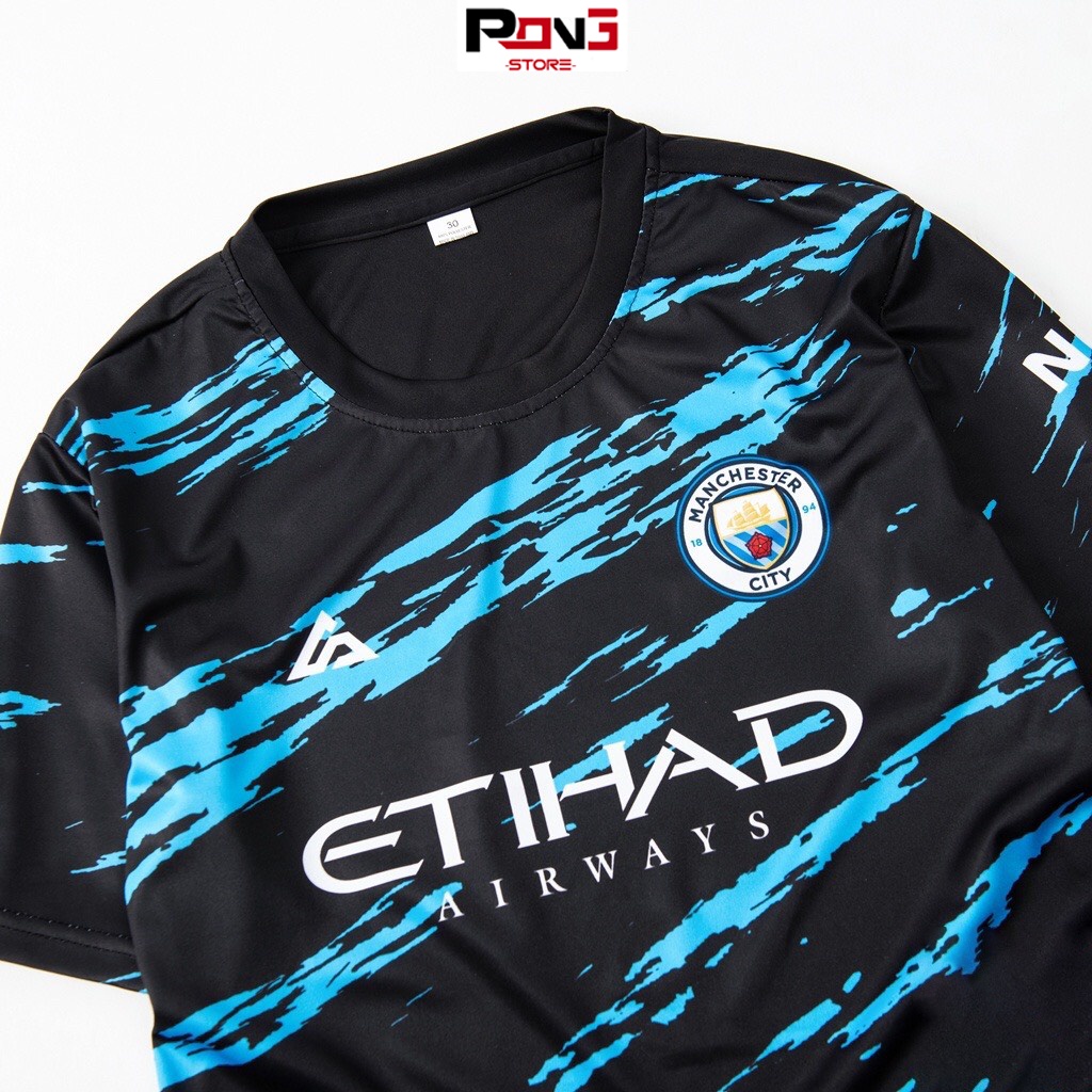 Bộ bóng đá nam, nữ chất thun lạnh  câu lạc bộ ManCity MC
