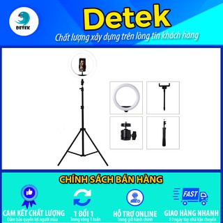 Đèn led livestream, make up, chụp ảnh cao 2 mét- 3 chế độ đèn tích hợp giá đỡ điện thoại