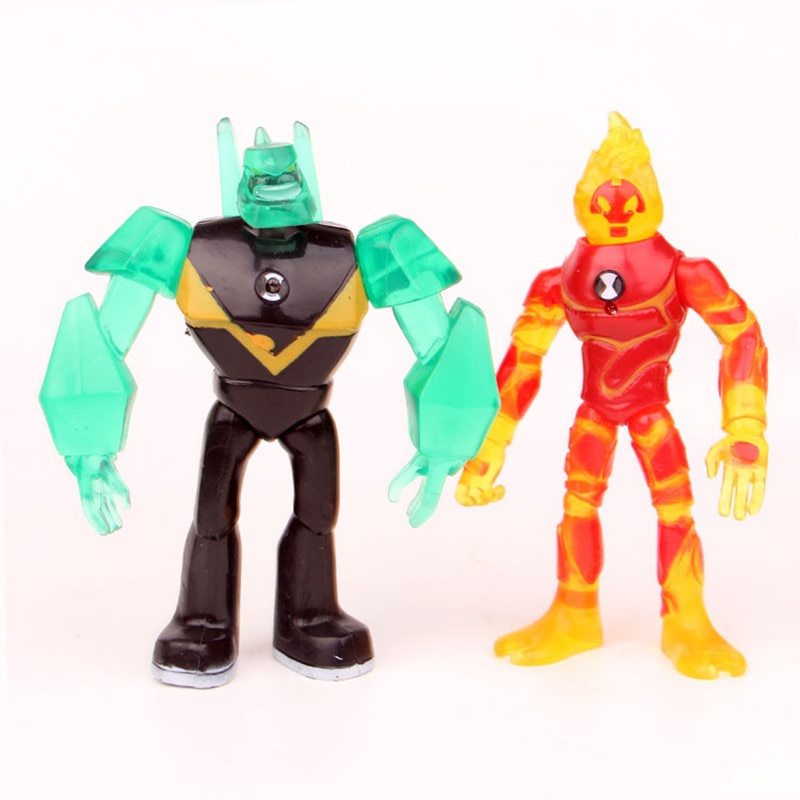 Set 9 mô hình đồ chơi nhân vật trong phim hoạt hình Ben 10 độc đáo