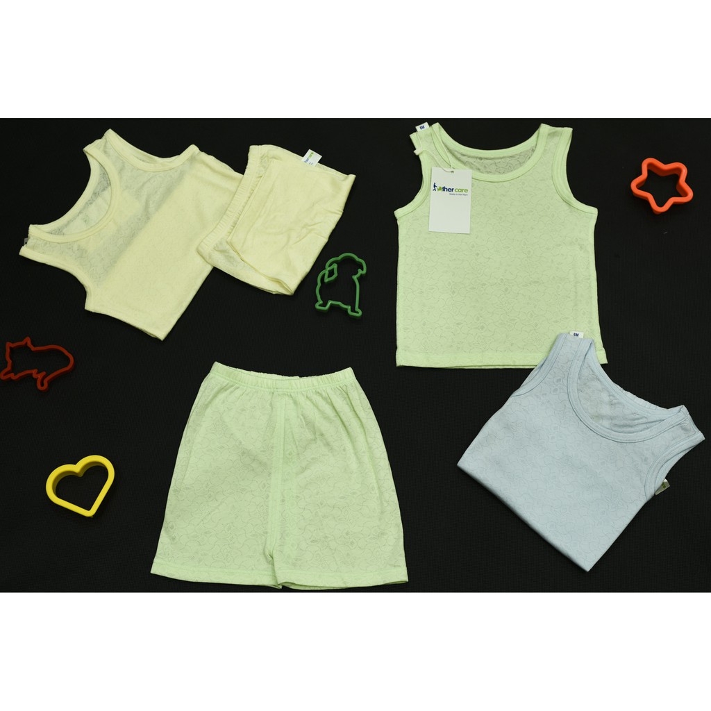 Bộ Quần áo trẻ em Ba lỗ FatherCare Sợi bạc hà mỏng