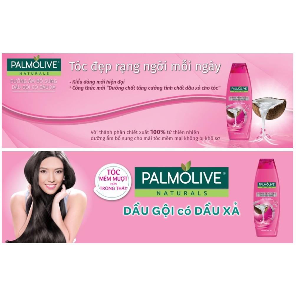 ⚡CHỈ 24.500 🎁  ⚡ Dầu Gội Có Dầu Xả Palmolive Dưỡng Ẩm Sữa Trái Dừa Và Protein 180ml ⚡  (MÀU HỒNG)