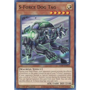 Thẻ bài Yugioh S-Force Dog Tag - LIOV-EN014 - Common 1st Edition
