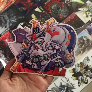 Combo 100 sticker gundam dán nón bảo hiểm vali laptop keo xe
