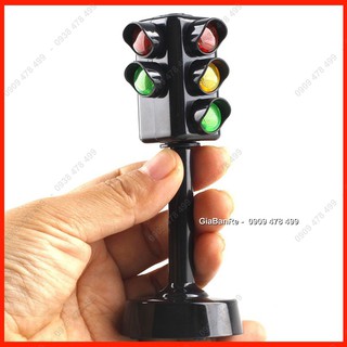Mô Hình Bộ Đèn Giao Thông 2 Mặt Có Đèn Led - Mẫu A - 7099.1