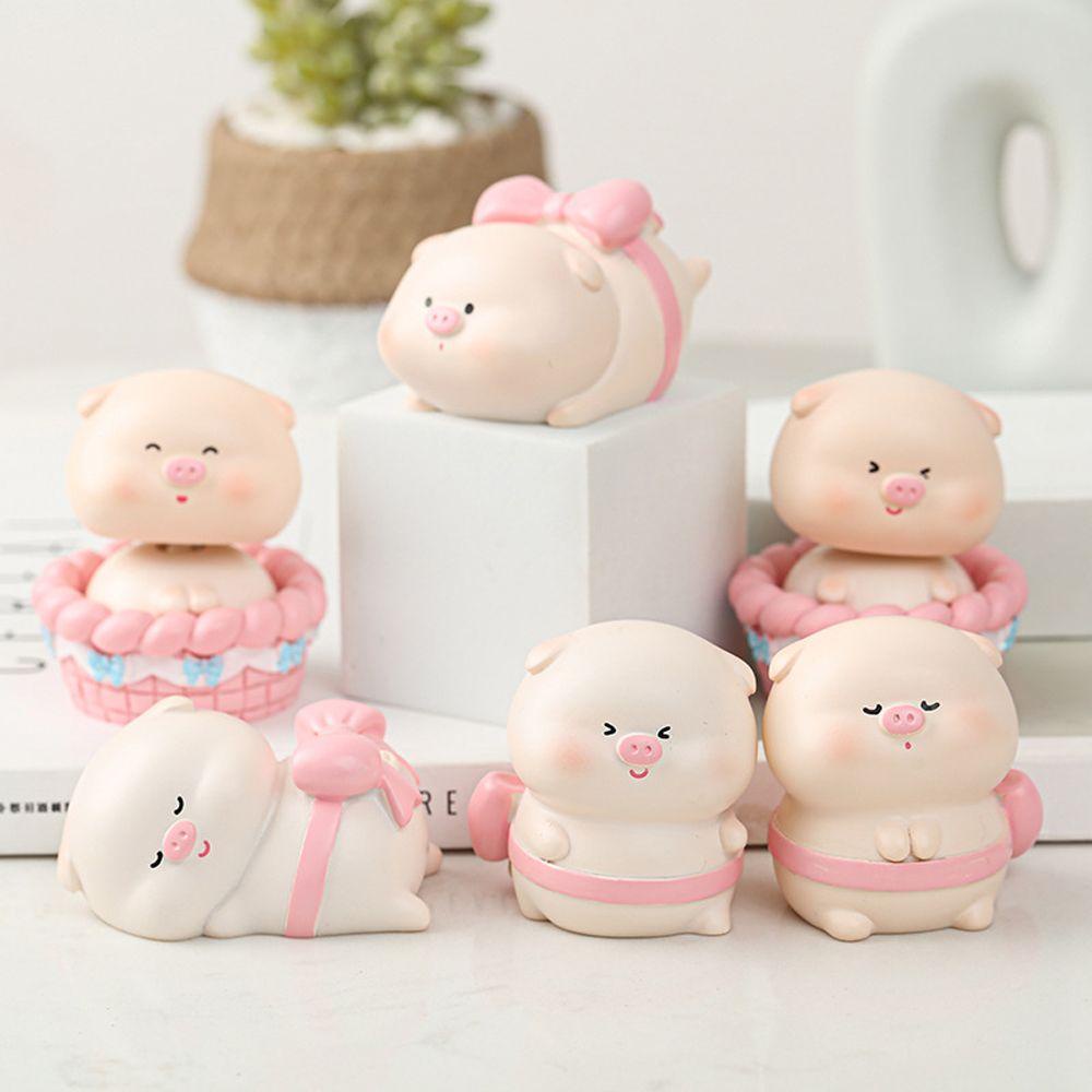 Búp Bê Heo Hoạt Hình Lắc Lư REBUY1 Trang Trí Nội Thất Xe Hơi
