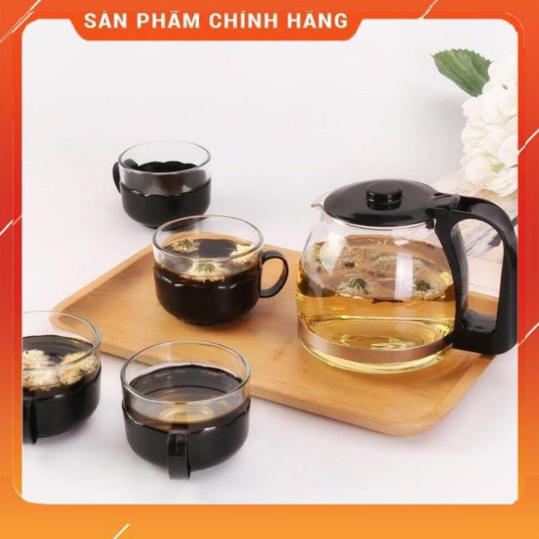 CHÍNH HÃNG -  Ấm pha trà thủy tinh có lõi lọc 700ml,bình pha trà thủy tinh có lưới lọc inox,bình ủ trà cao cấp