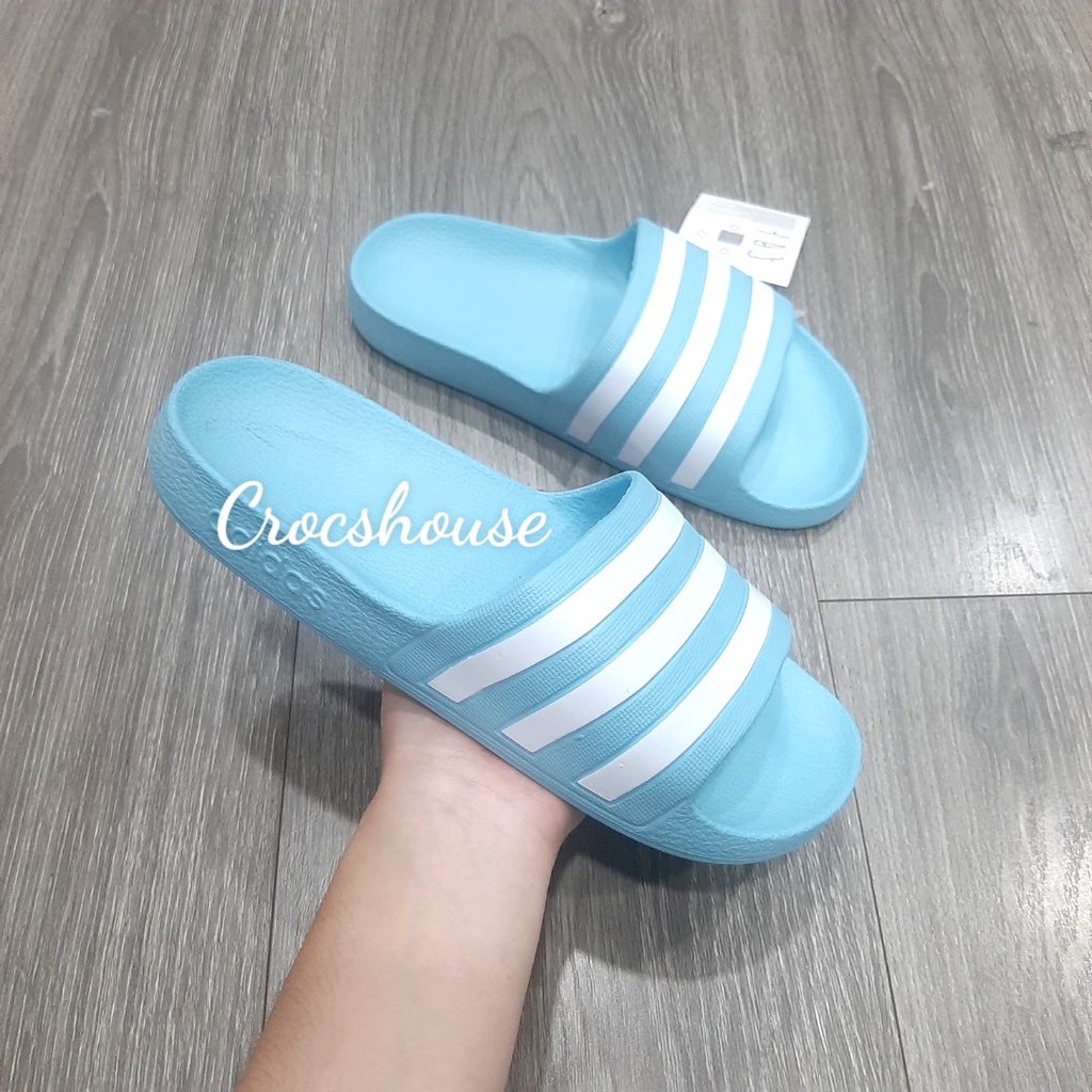 Dép quai ngang 3 sọc adidas dạng đúc siêu bền mẫu mới 2021, dép nữ- Crocs house