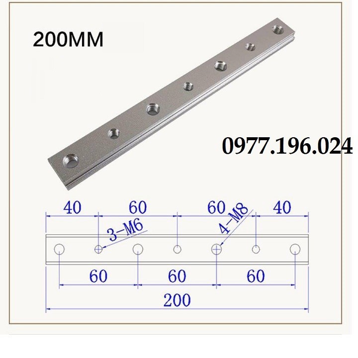 Thanh trượt nhôm chế bàn cưa chất liệu cao cấp