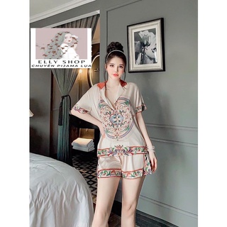 Đồ ngủ, đồ bộ lụa cao cấp versace sang trọng
