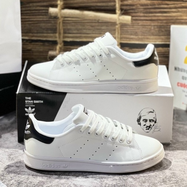 Giày Thể Thao Sneaker Adi.dass Stan.Smith Running White Green/Black Tặng Tất