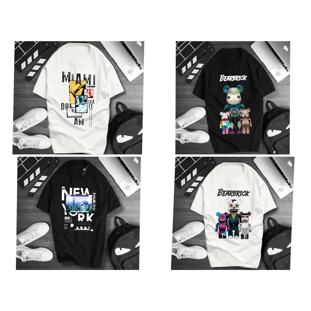 (bigsize) áo thun nam bigsize in hình cá tính - chú gấu + hình lạ