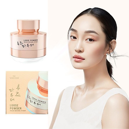 PHẤN PHỦ BỘT SIÊU MỊN KIỀM DẦU VACOSI NATURAL STUDIO LOOSE POWDER