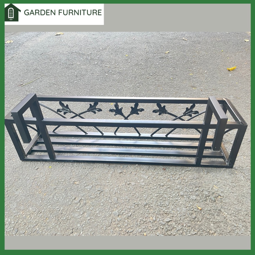 Giỏ sắt treo ban công đẹp, giỏ treo hoa ban công, giỏ sắt thiết kế xinh xắn, cứng cáp - dài 85cm, sơn tĩnh điện bền đẹp