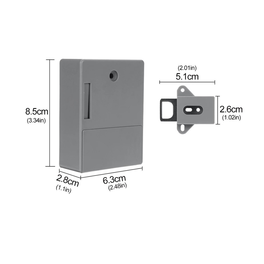 Khóa Tủ Thông Minh Smart Cabinet Lock RFID - Tặng 1 thẻ, 1 móc khóa - HanruiOffical