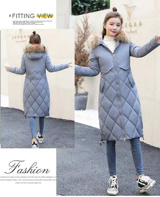 Áo khoác dáng dài áo khoác phao dày ấm phong cách Hàn Quốc xịn đẹp sang chảnh | BigBuy360 - bigbuy360.vn
