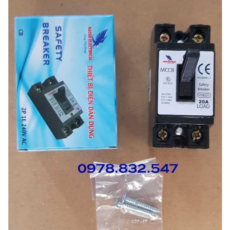 Attomat đủ loại 15A, 20A, 30A, 40A