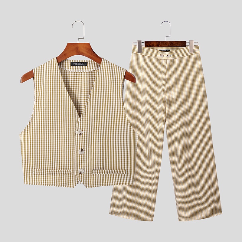 Set Quần Dài Và Áo Ghi Lê Thời Trang Lịch Lãm Cho Nam