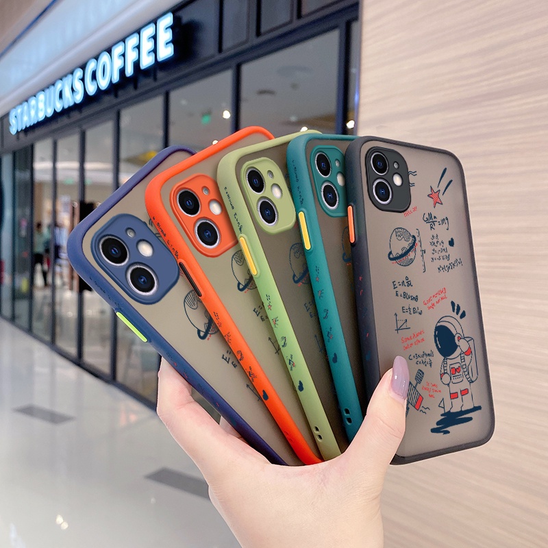 Ốp Điện Thoại Cứng Nhám Hình Phi Hành Gia Chống Sốc Bảo Vệ Camera Cho Realme 9 Pro Plus Narzo 50 Pro V25 Q5 5G