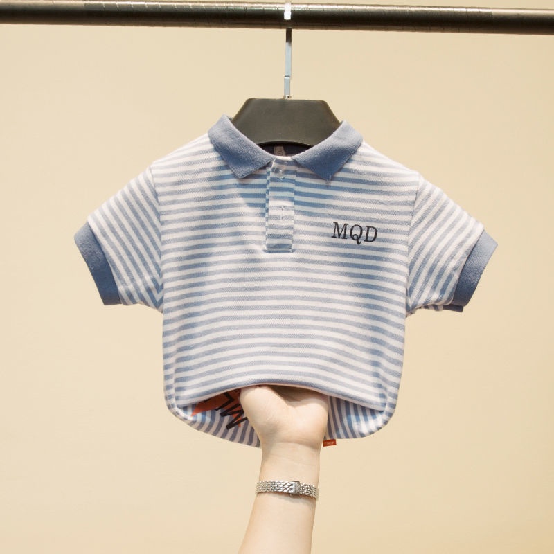 Áo Thun polo Cotton Tay Ngắn Phong Cách Hàn Quốc Cho Bé Trai