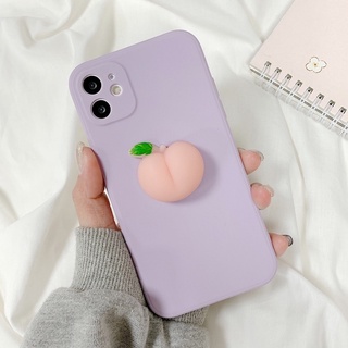 Ốp Lưng Case Điện Thoại Quả Đào Tím Trendy Dòng Iphone 11 Promax