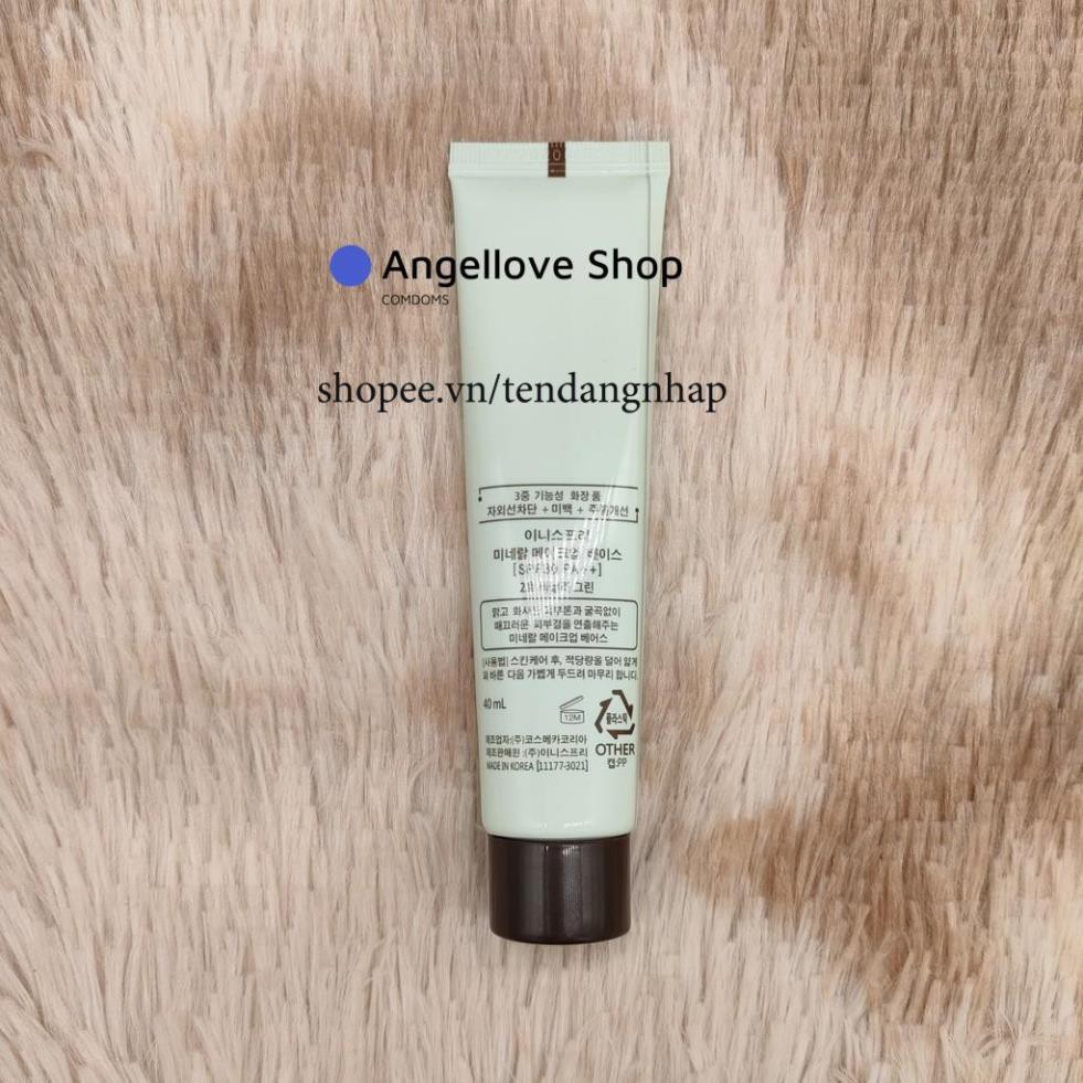 Kem Lót 4 Trong 1 Innisfree Mineral Make Up Base SPF30/PA++ 40ml điều chỉnh hiệu ứng tone da thiết yếu trong trang điểm | BigBuy360 - bigbuy360.vn