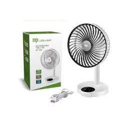 Quạt Để Bàn, Quạt Pin Sạc , Quạt Tích điện, Quạt DP 7626  Có Đèn Led cắm sạc usb siêu tiện lợi DP 7626.