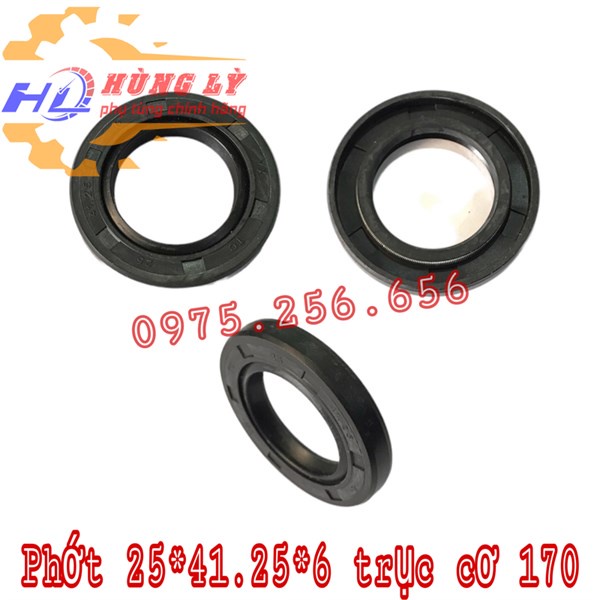 Phớt 25*41.25*6 trục cơ 170  phụ tùng máy nông nghiệp phụ tùng Hùng Lỳ