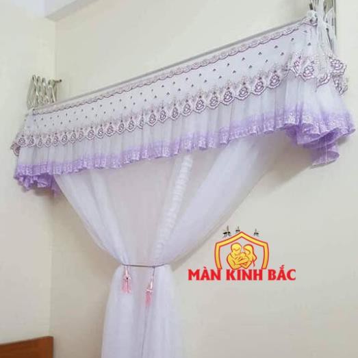 Màn khung xếp gọn trọn bộ Màn + Khung- Màn khung xếp mùng xếp gọn tiện dụng(kèm theo khung inox)