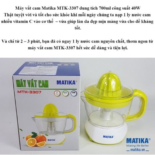 Máy Vắt Cam Matika Cắm Điện 700ML