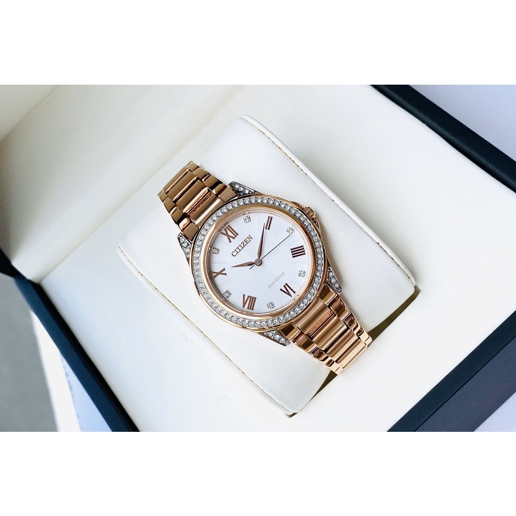 Đồng hồ nữ Citizen EM0233-51A - máy Quartz Pin Eco drive