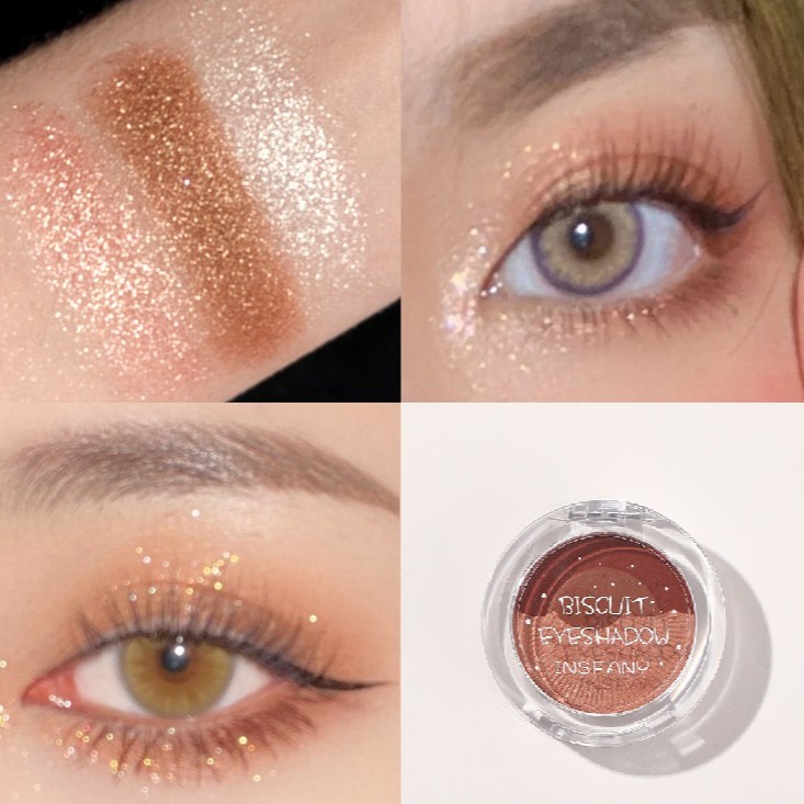 Phấn mắt 3 màu kết hợp nhũ và má hồng bánh qui hàng nội địa Trung MAT05 | BigBuy360 - bigbuy360.vn