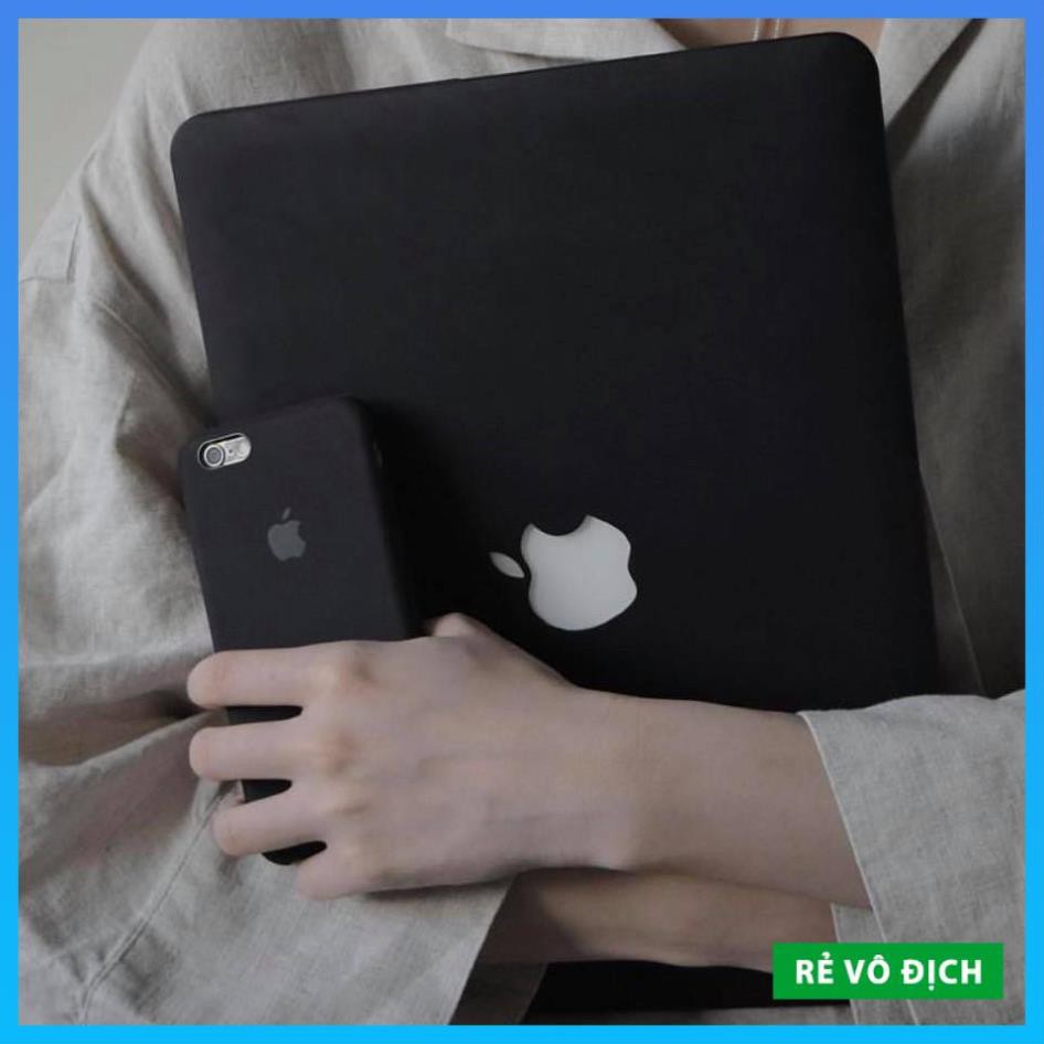 [Rẻ Vô Địch] Case Macbook, Ốp Macbook Màu Đen nhựa ABS cao cấp - Bảo vệ Macbook toàn diện (Tặng Nút Chống Bụi)