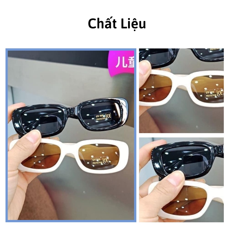 Kính mắt bé gọng nhựa mắt vuông chống tia UV cho bé thời trang Hàn Quốc Xiaomimi hhn55252