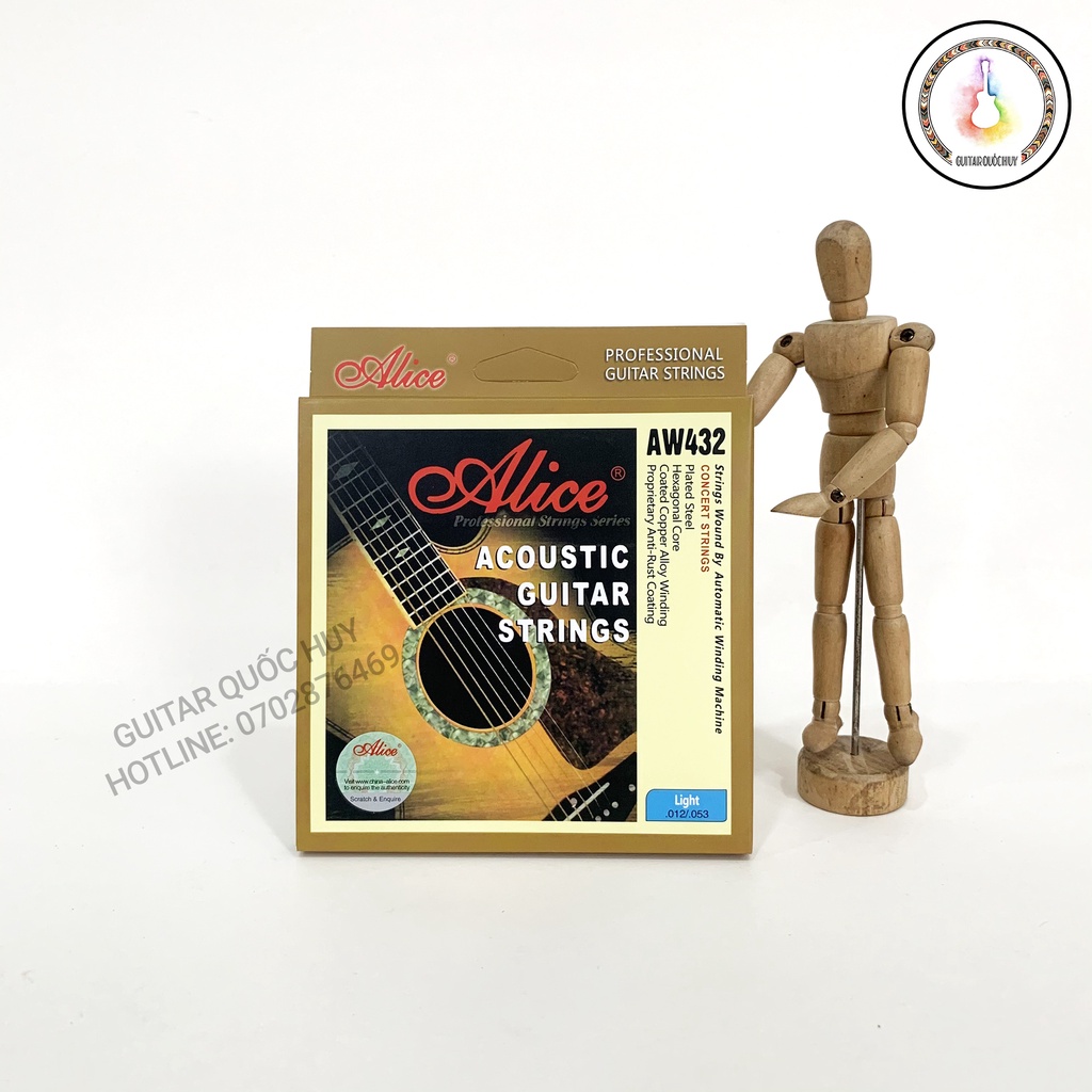 Dây đàn Guitar Acoustic Alice AW432 - Size 12 - CHÍNH HÃNG ALICE
