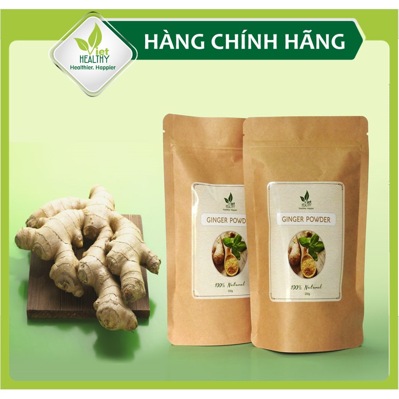 Bột gừng Viet Healthy 200g, bột gừng nguyên chất Viethealthy