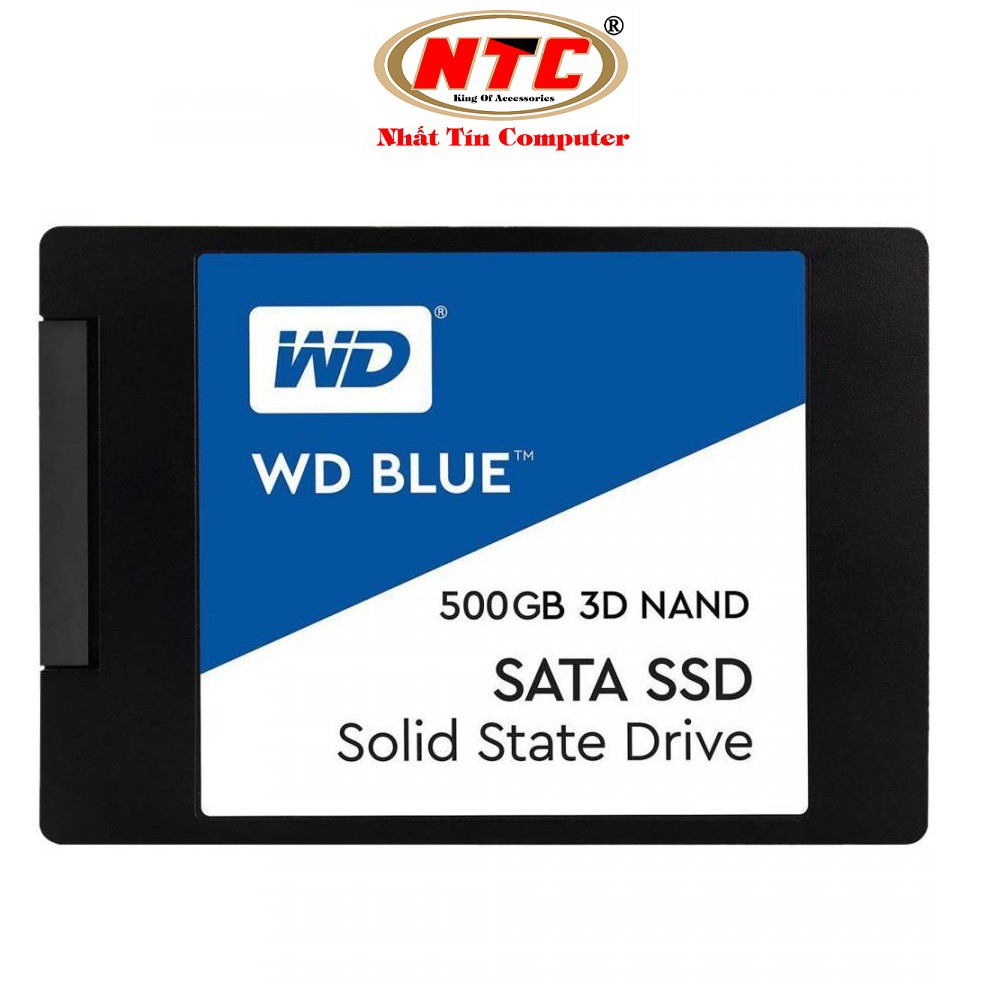 Ổ cứng SSD Western Digital Blue 3D-NAND SATA III 500GB WDS500G2B0A (Xanh) (Giá Khai Trương)