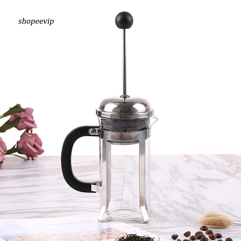 Dụng cụ pha cà phê bằng thép không gỉ kiểu Pháp cổ 350ml