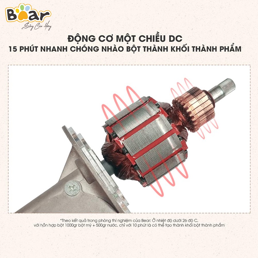 Máy nhào bột tự động - 5L - HMJ-A50B1 - Bản Tiếng Trung - Hàng chính hãng, Bảo hành 12 tháng