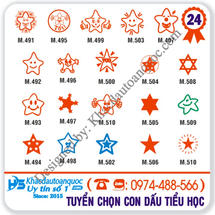 Con dấu sticker theo mẫu