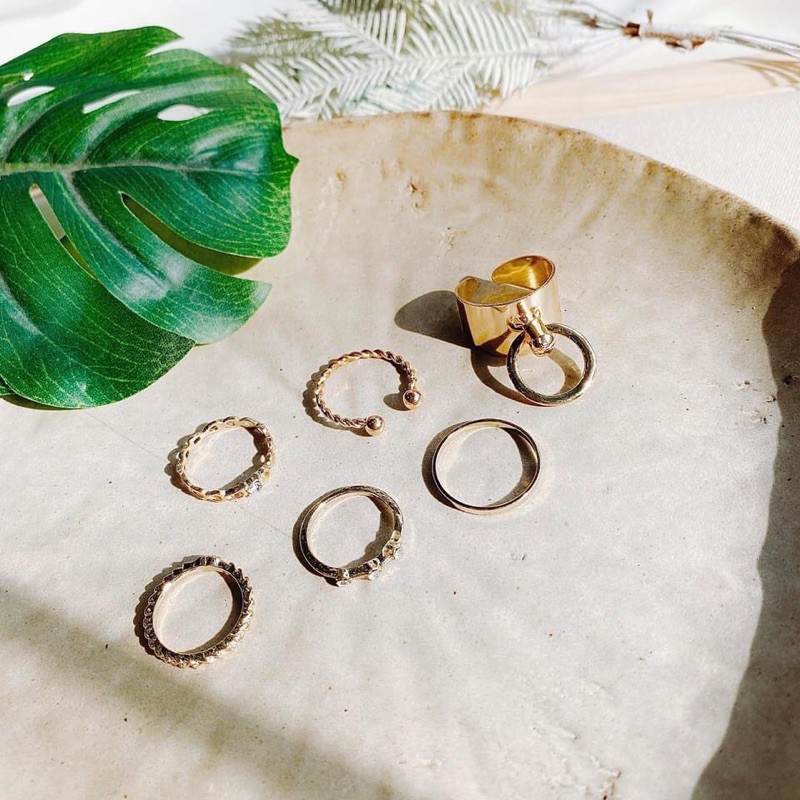 Set Nhẫn Kim loại