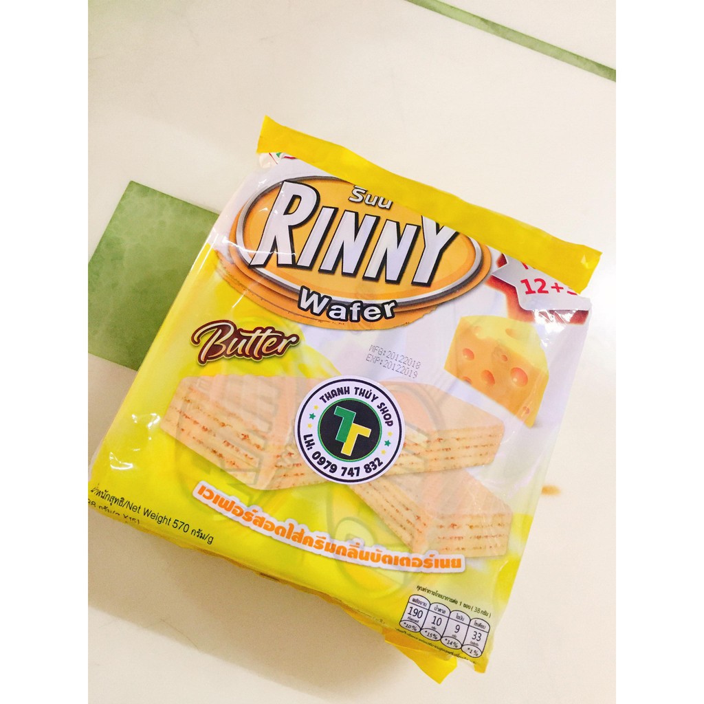 Bánh Xốp Thái Lan Rinny các vị 570g