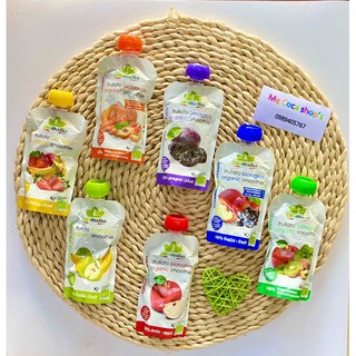 Trái cây nghiền hữu cơ 6 vị Bioitalia 120g