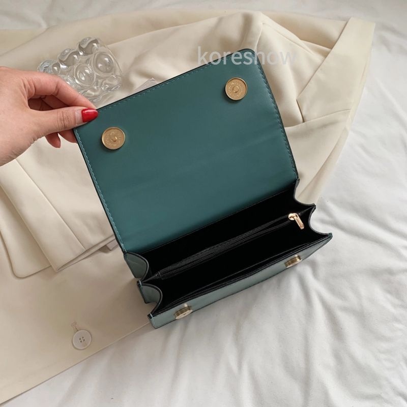 Túi Xách Nữ Đẹp Túi Đeo Chéo Da Pu Phối Dây Xích Thời Trang Hàn Quốc Trẻ Trung Cho Nữ-69