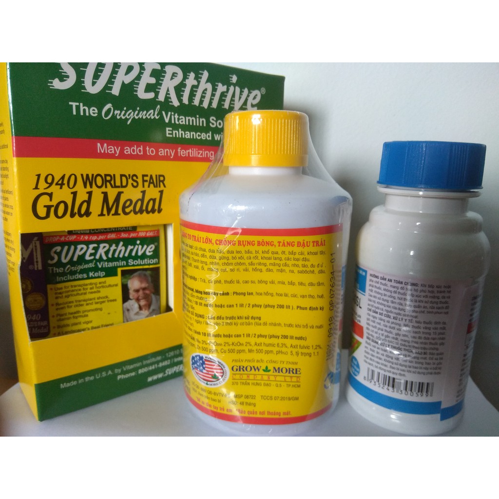 Combo siêu kích rễ Acid humic (235ml) + superthrive (120ml)+dekamon (100ml)