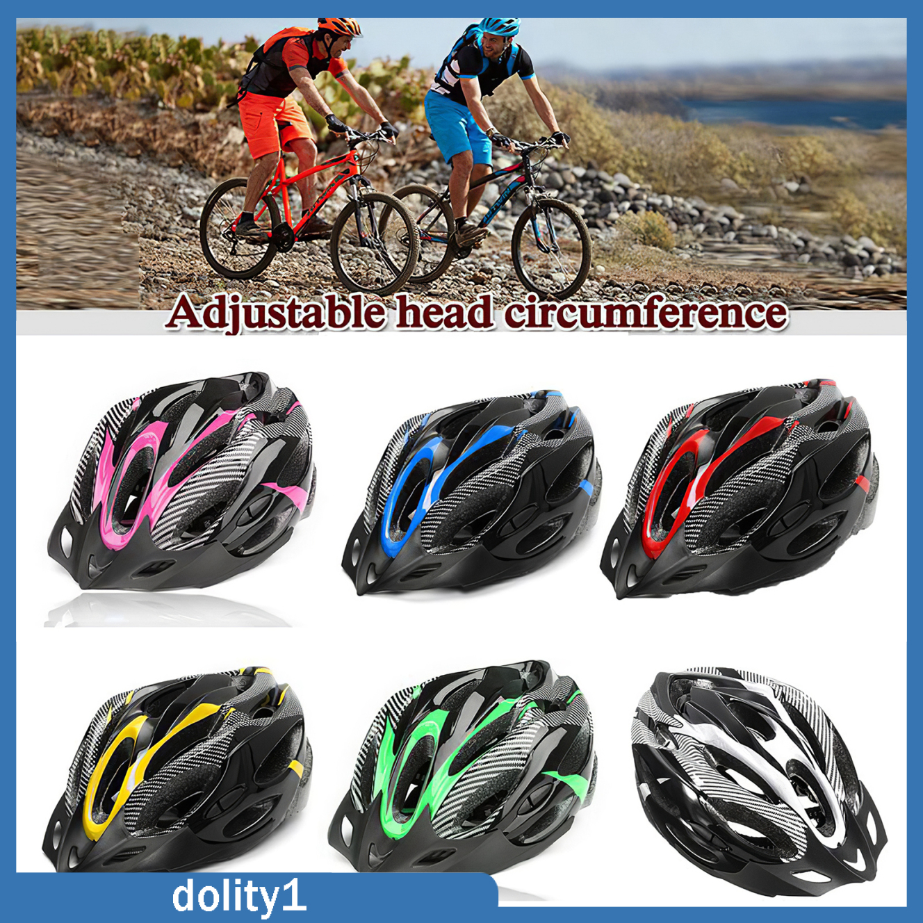 Bike Helmet with Visor Anti-impact EPS Cycling Bicycle Headgear