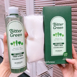 NƯỚC HOA HỒNG BITTER GREEN TONER & MASK SKINFOOD